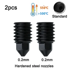 BambuLab P1S P1P X1 X1C 업그레이드 핫 엔드 키트 방열판 목구멍 TZ V3.0 노즐 프린트 헤드 서미스터 3D, 13 2pcs 0.2 steel