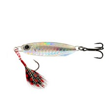 YU CHU 路亞鐵板 金屬遠投假餌, 銀,7g, 1個