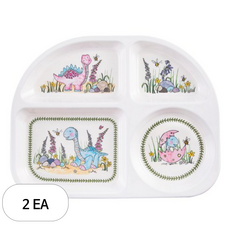 포트메리온 미니메리온 공룡 식판, 핑크 + 블루, 2개