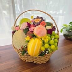 [전국 택배 과일바구니]과일바구니 14종이상 예단 이바지 상견례 승진 출산 인사 백일상 축하 과일선물세트 대구과일맛집 달콤한상회, 1개