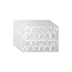 네일팁 스티커 투명 240매 양면 테이프 손상 없이 간편하게 착탈 고점도 반복 사용 방수 프레스 네일 인조 손톱 셀프 네일 착용용 스티커 칩 전용 접착 패드 오래 지속되는 젤 패드