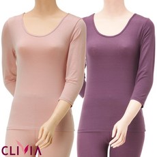 라이오셀섬유 베이직 7부내의 상의 cwi4704A