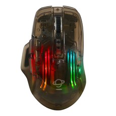 지클릭커 슈퍼히어로 아쿠아푸딩 투명 블루투스 무선 마우스, spg10, 블랙