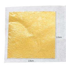 순금 리얼금박(10cm)-100장 24K 공예용 장식, 2. 2.5cm-100장