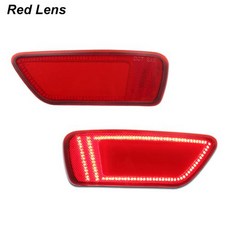 테일 램프 후면 범퍼 반사판 LED 조명 테일브레이크 라이트 안개등 Grand Cherokee Compass For Dodge Journey 2011-2017, 2)Red Lens
