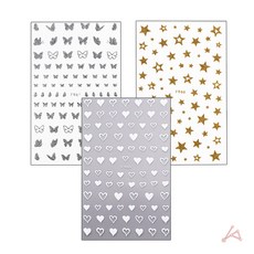 프라임마켓플러스 분장용 스티커 간편한, 화이트하트