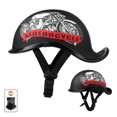 레트로 스타일 하프 헬멧 (남녀공용) 고글 포함 전기 자전거 및 스트리트 사이클링용 통기성 장비, 01 XXL, 08 3