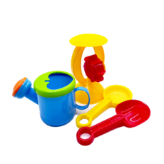 萬事屋 兒童沙工具套組 玩沙戲水玩具 (灑水沙漏組) ，安全無毒材質，戶外海灘玩樂必備, 澆水沙漏組, 100g, 1個