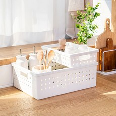 프랑코 큐브 바스켓 3호 팬트리 정리함 FRANCO 203417, 화이트203417