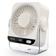 소형 책상 팬 충전식 USB 휴대용 팬 199가지 속도 5000mAh 18시간 배터리 120° 기울기 조절 가능 홈 오피스 데스크탑 침실 주방 캠핑 여행 필수품용 조, 화이트