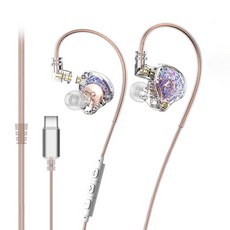 고음질 유선 인이어 이어폰 마이크내장, C, Type-C 접구