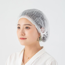 룸픽 일회용 고급형 부직포 위생모 헤어캡, 50개, 화이트