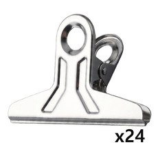 바이트 스텐 서류 불독집게 사무용품 다용도 고정 클립, 3개, 8개입, 작은