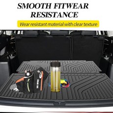 Actkill 폭스바겐 VW 아틀라스 2018-2025 6/7 시트와 호환되는 카고 매트 및 등받이 - TPE 전천후 후면 라이너 트렁크 백 시트 커버 프로텍터