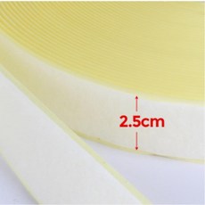 국내생산 찍찍이 테이프 화이트 100cm 고강력 의류리폼재료 접착식 교구제작 까슬이, 1개