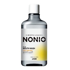 日本獅王NONIO終結口氣漱口水600ml，清新口氣，長效呵護，家庭號, 1個, 浸潤薄荷, 600ml