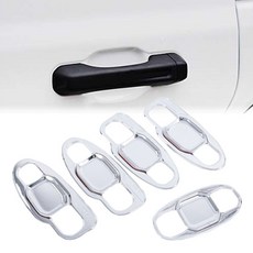 陽光 電鍍銀色門碗尾門碗裝飾蓋 防刮ABS塑膠 適用於18-24 Wrangler 牧馬人, 1個