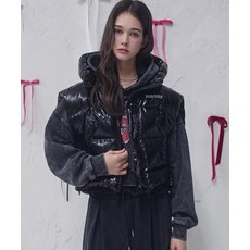 [비바셔스] Rose Gloss Vest BLACK