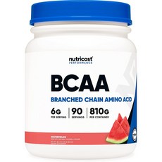 nutricost BCAA支鏈氨基酸粉 西瓜口味, 1個, 800g