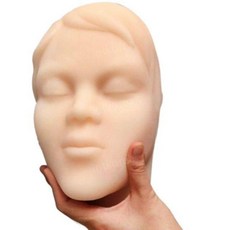 주사 연습 얼굴 모형 마네킹 피부과 실습 훈련 용품, 남성