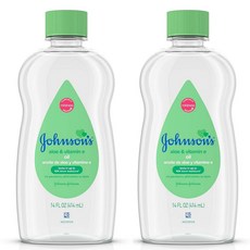 Johnsons 존슨즈 베이비 오일 알로에 베라 미국 직배송 미국 직배송 414ml 2개