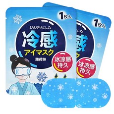오늘하루 쿨프레쉬 쿨링 아이마스크 냉찜질 눈냉 케어용 냉안대, 1개, 10개입