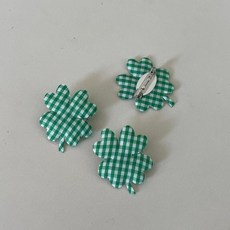 클로버 네잎클로버 체크 초음파 뱃지 소품샵 행운 럭키 수능 선물, 상세페이지 참조