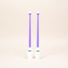 NISPO 니스포 리듬체조곤봉 멀티컬러 화이트-퍼플 WH/PU 주니어 36cm
