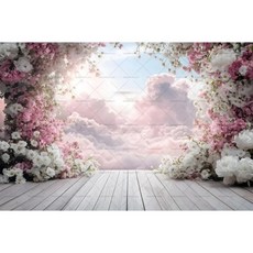 화이트 핑크 배경 커튼 꽃 장식 천 웨딩 생일 사진 소품, 8. X02753