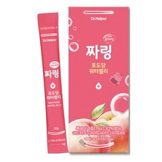 [서흥바이오팜] 짜링 짜먹는 포도당 비타민 워터젤리 스틱 복숭아과즙, 100g, 4세트, 복숭아맛