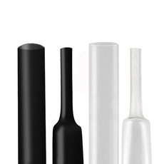 본드 열 수축튜브 투명 전선 방수 절연 전선보호관 낚시대 1m 컷팅, 검정, 3.2파이-1m