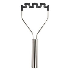 Tovolo 실리콘 포테이토 감자 으깨기용 조리도구 스테인리스 스틸 손잡이 및 코어 푸드 매셔 주방 도구 야채 압착기 및 아보카도 블렌더 긁힘 방지 및 내열성 1개, Charcoal