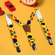 패턴 어린이 멜빵 방울you3+7aPa