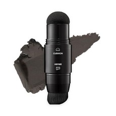 미쟝센 공식 헬로쿠션 헤어라인 스틱 미스틱블랙 머릿밑 얇은 모발 감추기 브러시 포함 헤어라인 파우더 얇은 모발용 작은 얼굴 메이크업 대머리 감추기, 1개