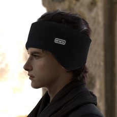 冬季新款跑步耳罩男士戶外運動騎行加絨防風雙層保暖護耳套頭戴式, 黑色【德絨】,均碼, 1個