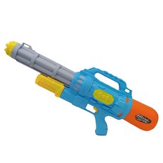 霸氣造型水槍，超大容量水箱，遠射程水槍玩具，兒童戲水玩具，夏日戶外水槍大戰必備, 藍色, 1個