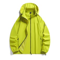 防曬服外套 男女同款連帽冰絲速乾防曬衣 戶外釣魚皮膚衣, 熒光綠（冰絲涼感 防曬衣）,5XL（建議體重95-105公斤）