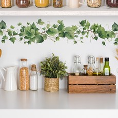 아이오쉬 명랑 인테리어 포인트 스티커 리무버블 안전 스티커 30종, 15. 초록담쟁이