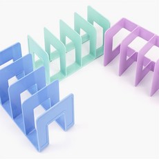 모노 4칸 책꽂이 책상책꽂이, 스카이블루