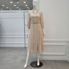 미니멈 체크패턴 A라인 원피스 (MYAAWO2410 BE)_IC