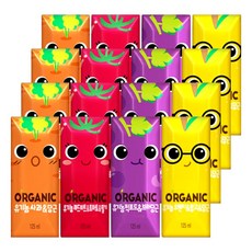 오가닉유기농 크니쁘니트니지니 125ml 혼합 16입