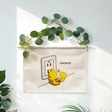 wonderful live 패브릭 배전함 두꺼비집 가리개 벽인테리어 분전함 인터폰 가리개, 피카츄