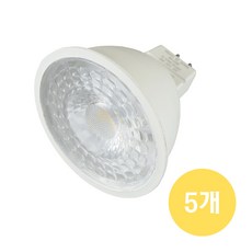 롱 LED MR16 3W 할로겐 램프, 5개, 주광색
