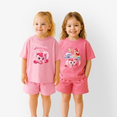 프리미에팜 캐치 티니핑 여아용 쭈리 5부 상하복 세트