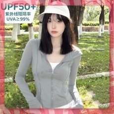 嘉義出貨 防晒衣女款夏季2024新款冰絲薄款緊身小外套防紫外線緊身防晒服外套