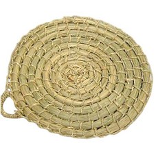 손으로 일일이 짚으로 엮은 받침 25cm 볏짚받침 풍수인테리어받침 걸이형소품 쌀독받침 수반받침