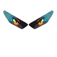 오토바이 라이트 가드 스티커 방수 데칼, 색상: 5. E