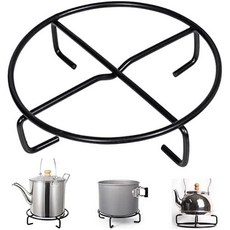 일본 직배송 매력적인 데코 더치 오븐 스탠드 캠핑용 삼각대 스토브 철제 블랙 도색 마감 직경 약 66.8피트20m 내구성이 뛰어난 다목적 부품, 1)검은색