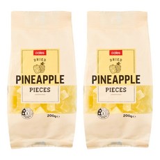 호주 콜스 건조 드라이드 파인애플 Coles Dried Pineapple Pieces, 2개