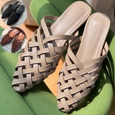 소가죽 뮬 블로퍼 슬리퍼 여름 여성 발편한 신발